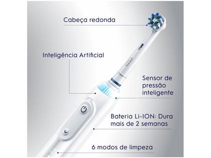 Imagem de Escova de Dente Elétrica Recarregável Oral-B Genius X com Estojo de Viagem com Refil
