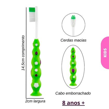 Imagem de Escova De Dente Infantil 8 Anos+ Cerdas Extra Macias Klin