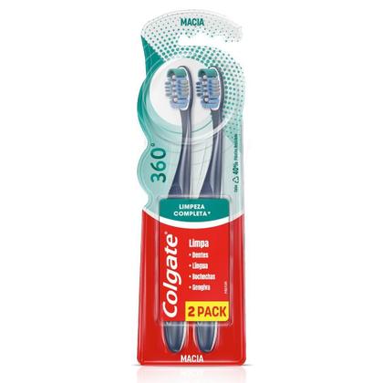 Imagem de Escova de dentes Colgate 360º 2un