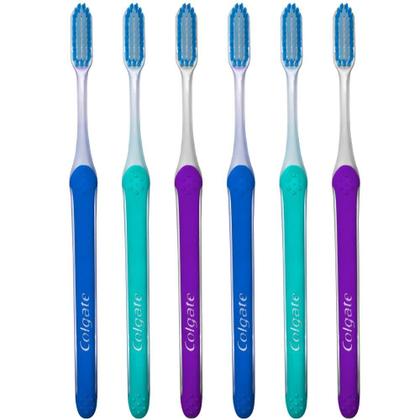 Imagem de Escova de dentes Colgate Slimsoft, pacote com 6