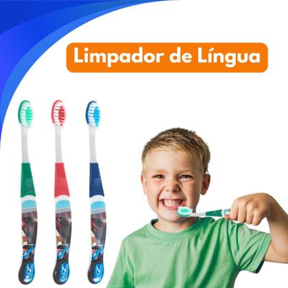Imagem de Escova de dentes Dentaria Mácia Kids Infantil Carros de Corrida 