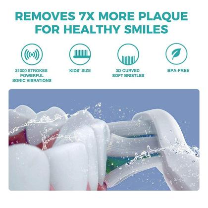 Imagem de Escova de dentes elétrica Vekkia Sonic Recarregável Kids Blue