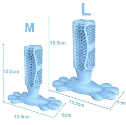 Imagem de Escova de Dentes para Cachorros Mordedor Remove Tártaro e Elimina Mau Hálito - S