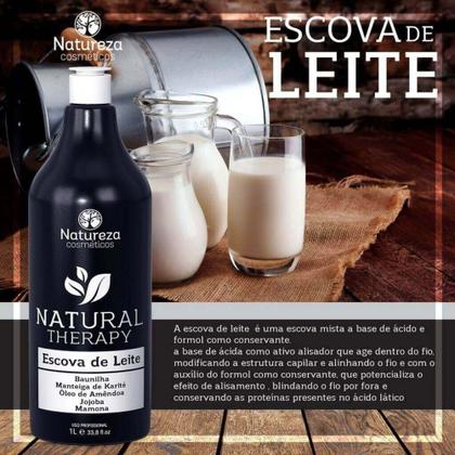 Imagem de Escova de Leite Natural Therapy 1L- Natureza Cosméticos