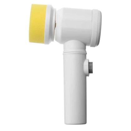 Imagem de Escova de limpeza eletrica  magic brush 5in 1 cabeças giratoria recarregavel usb 8x7x6cm uli019