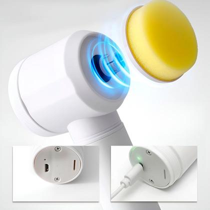 Imagem de Escova De Limpeza Elétrica Portátil Recarregável Giratória