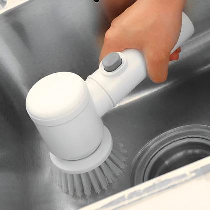 Imagem de Escova De Limpeza Elétrica Portátil Recarregável Giratória