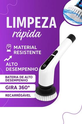 Imagem de Escova De Limpeza Esfregão Mop Elétrico 9 Em 1 Giratório 360 Ajustavel Recarregavel Cozinha USB