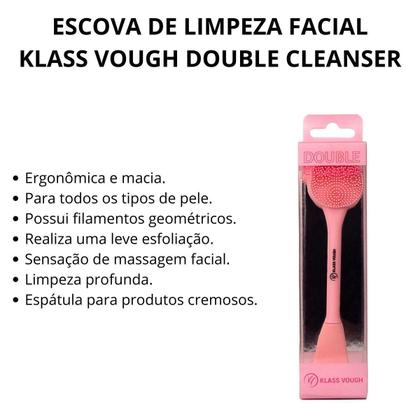 Imagem de Escova de Limpeza Facial Klass Vough Double Cleanser Rosa Fc-06