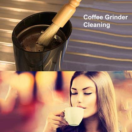 Imagem de Escova de limpeza para moedor de café SMART Wood Handle