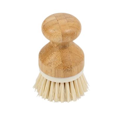 Imagem de Escova de Limpeza Redonda com Pega de Bambu