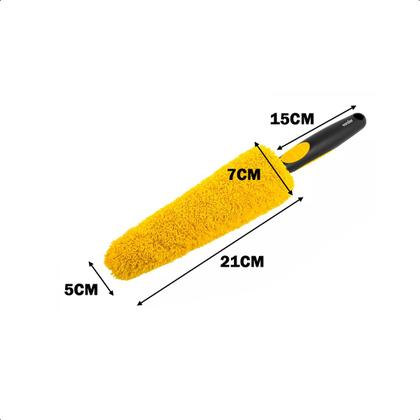 Imagem de Escova De Microfibra Cônica Para Limpeza De Rodas e Aros