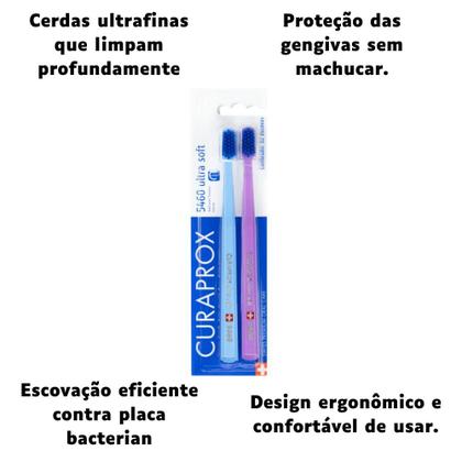 Imagem de Escova Dental Curaprox Duo 5460 Ultra Soft Cores Sortidas