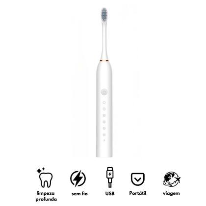 Imagem de Escova Dental Elétrica Giratória Com Limpeza Oral