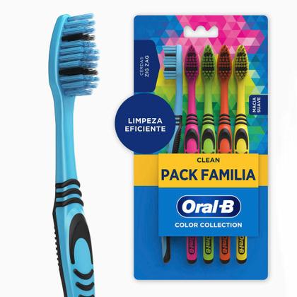 Imagem de Escova Dental Oral-B Color Collection Pack com 5 Unidades