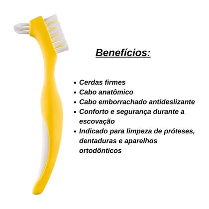 Imagem de Escova Dental Para Aparelhos e Dentaduras - Prothesys - Klin