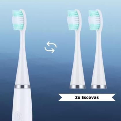 Imagem de Escova Dental Portátil Oral Elétrica Cabo USB Recarregável Cerdas Suave 3 Modos de Escovação