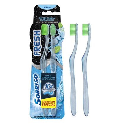Imagem de Escova Dental Sorriso Fresh Promo c/ 2