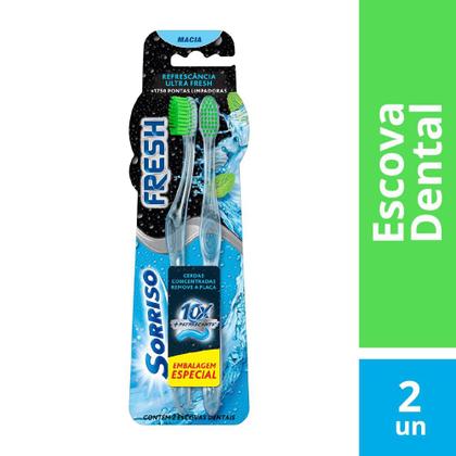 Imagem de Escova Dental Sorriso Fresh Promo c/ 2