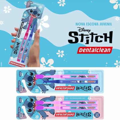 Imagem de Escova Dental Stitch Disney  Dental Clean  Blister c/ 2 escovas