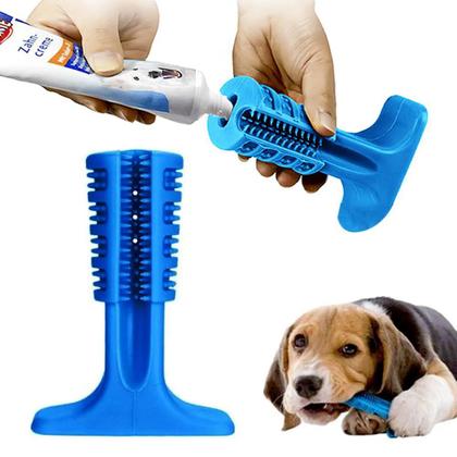 Imagem de Escova Dentes Mordedor Grande Canino Limpeza Bucal Cachorro Cao Pet Tartaro Brinquedo Lavavel