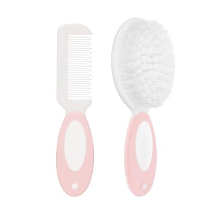 Imagem de Escova E Pente Cerdas Macias Rosa 12643 - Buba