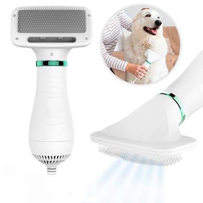 Imagem de Escova Elétrica 2 em 1 Para Secar e Desembaraçar Cães 110v