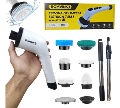Imagem de Escova eletrica de limpeza 7 em 1 mop rotativo bomvink