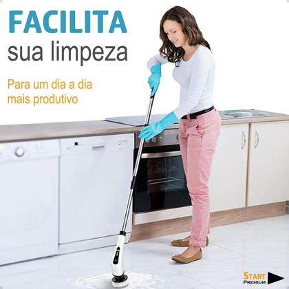 Imagem de Escova Elétrica Multiuso Recarregável De Limpeza Geral 9 Em 1 Linha Premium