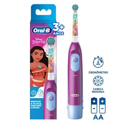 Imagem de Escova Elétrica Oral-B Princess Disney + 2 Pilhas AA