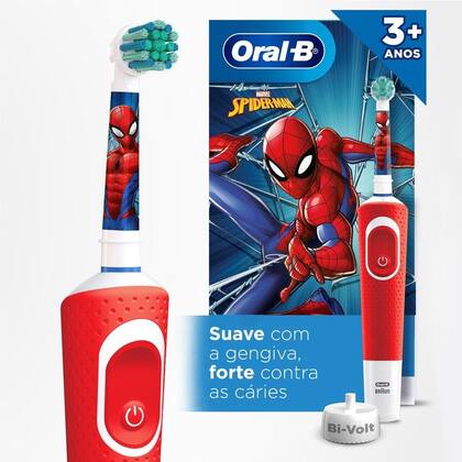Imagem de Escova Elétrica Oral-B Spiderman 1 Unidade