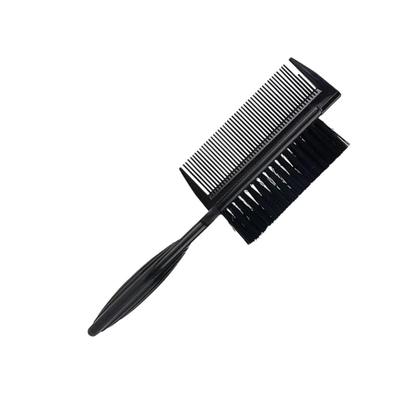 Imagem de Escova Escovinha de Disfarce Degradê Limpeza Dupla com Pente Para Barbeiro Profissional Cerdas Macias