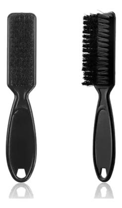 Imagem de Escova Escovinha De Disfarce Para Degradê Limpeza Barbeiro Cor Preto
