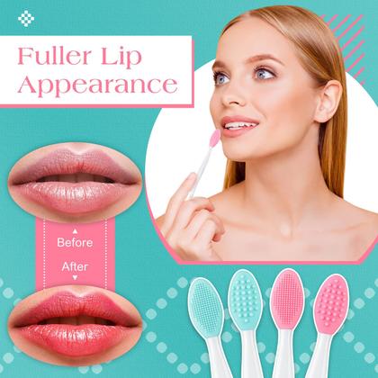 Imagem de Escova esfoliante para lábios Patelai Silicone 24 unidades com recipiente