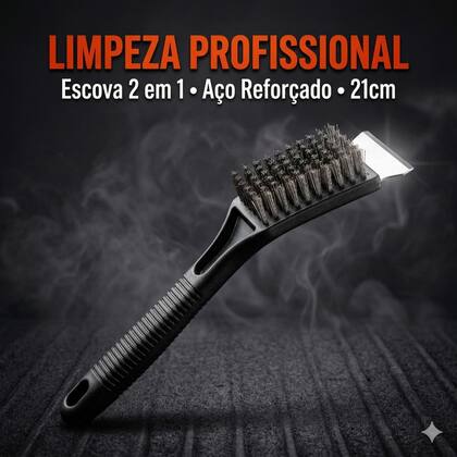 Imagem de Escova Espátula Limpadora De Grelhas Churrasqueira