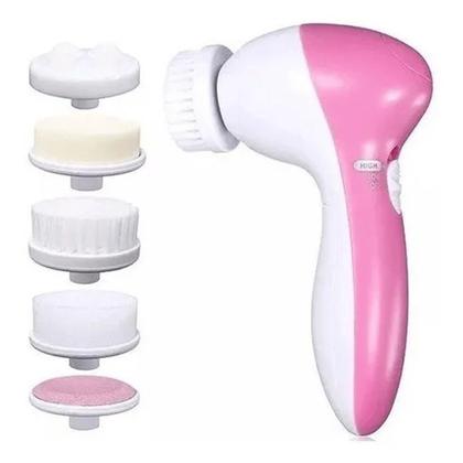 Imagem de Escova Facial Elétrica Esfoliante Massageadora 5/1 Portátil