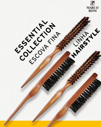 Imagem de Escova Fina Para Acabamento de Penteados - Marco Boni