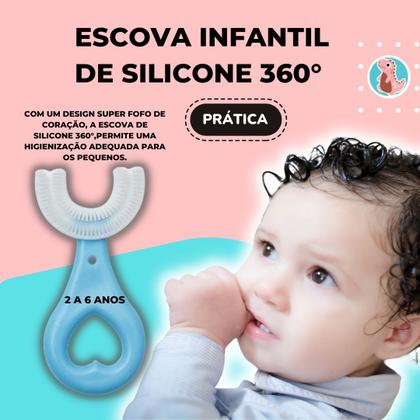 Imagem de Escova Infantil de Silicone 360 Rosa