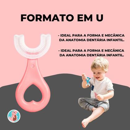 Imagem de Escova Infantil de Silicone 360 Rosa