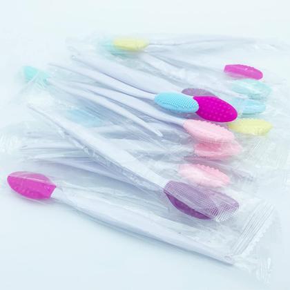 Imagem de Escova labial esfoliante Doromy Silicone, pacote com 18 para cuidados com os lábios