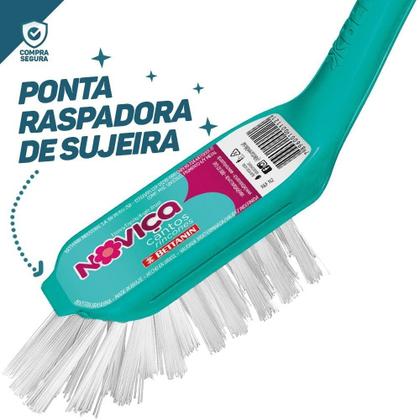 Imagem de Escova Limpa Lava Cantos Difíceis - Limpeza Pesada Banheiro Casa