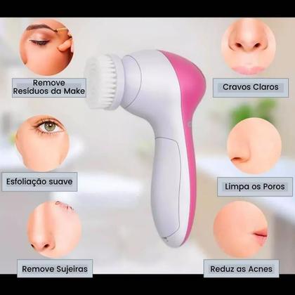 Imagem de Escova Limpeza De Pele Facial Corporal Aparelho Portátil Top