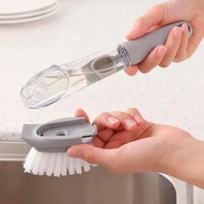 Imagem de Escova limpeza lava louca automatica dispenser detergente 4