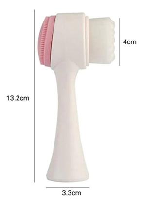 Imagem de Escova Limpeza Massageadora Dupla Facial Skin Care 2 Em 1