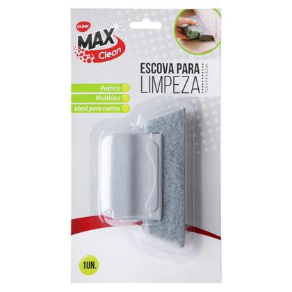 Imagem de Escova Microfibra p/ Limpeza Cantos Difíceis Janela MaxClean