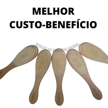 Imagem de Escova Para Degradê Uso Profissional Barbearia Cerdas Macias