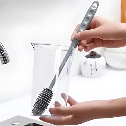 Imagem de Escova para limpeza de silicone basic cinza 31cm lyor