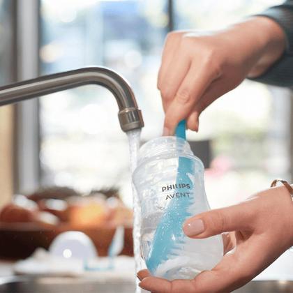 Imagem de Escova para Mamadeiras e Bicos Philips Avent Azul 1 Unidade