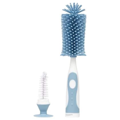 Imagem de Escova Para Mamadeiras Silicone Azul Buba