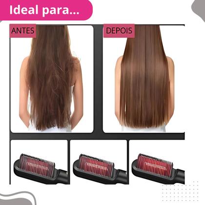 Imagem de Escova Pente Elétrica Secadora Profissional 110V/220V